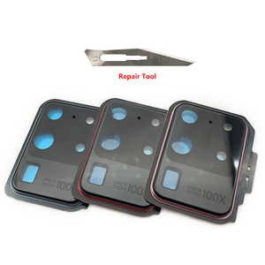 Copriobiettivo in Vetro per Fotocamera Posteriore con Supporto per <span class=keywords><strong>Samsung</strong></span> <span class=keywords><strong>S20</strong></span> Ultra <span class=keywords><strong>S20</strong></span> <span class=keywords><strong>Fe</strong></span> - Product Image 1