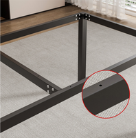 Pieds de meubles industriels en métal mat pour canapé et armoire, pieds de support modernes en fer pour décoration d'appartement