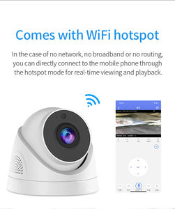 Mini Cámara WiFi HD de 1080P, visión nocturna inalámbrica, seguridad para el hogar inteligente para interiores, CCTV, cámara IP, domo, montaje en pared para techo, cámara para niños - Product Image 2