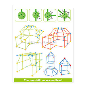 Kit de construction de forteresse créative à construire soi-même en gros pour enfants - Product Image 4