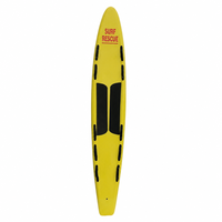 Planche de sauvetage en fibre de verre 320 cm pour sauveteurs, avec 10 poignées et coussinet de traction en EVA, jaune, pour le sauvetage aquatique