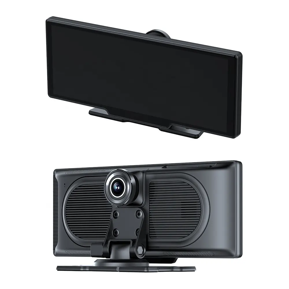 Jmance 9 인치 안드로이드 자동 무선 Carplay 와이드 모션 카메라 Bt 전화 음악 전면 및 후면 듀얼 카메라 Mp5 플레이어
