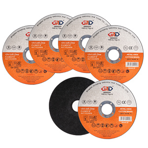 דיסק חיתוך מפלדת אל-חלד GRD 125X1.2X22.23MM (4.5 אינץ') למטחנות זווית, דיסק חיתוך מתכת, דיסקים חיתוך שוחקים - Product Image 5
