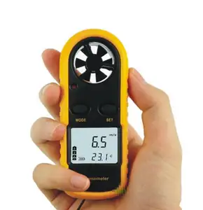 Anemometer genggam Digital GM816, pengukur kecepatan angin anemometer presisi tinggi dalam tangan