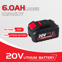 Batterie au lithium-ion 20V MAX pour outils électriques sans fil, batterie de remplacement pour perceuse électrique, clé à chocs, tournevis
