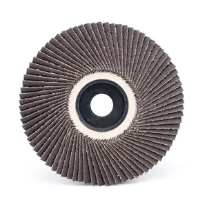 100*16mm Calcined Aluminum Oxide Abrasive Korea Flower Style Flexible Flap Disc For Removing Scale