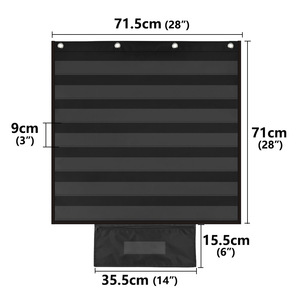 Organizador de Bolsillo Estándar para el Aula, Bolsa de Almacenamiento Grande con 7 Bolsillos, Soporte para Tiras de Frases para Pared de Palabras, Palabras SigSight - Product Image 2