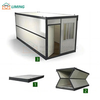 Cabine modulaire pliable et extensible, dortoir de chantier, hébergement temporaire pour le personnel