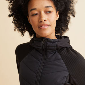 Chaqueta Acolchada Larga de Alta Calidad para Mujer, Talla XL, Relleno de Algodón, Tejido de Punto con Burbujas, Rayas Bordadas, Perlas, Suministro al por Mayor - Product Image 2