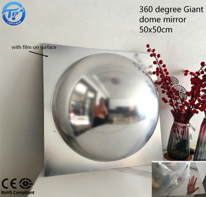 High Reflective Eco-Friendly Lightweight Frameless Art Deco Giant Dome Bubble Convex Shatterproof Acrylic Silver <b>Mirror</b> Wall - Product Image 1