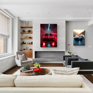 Hd ev dekorasyon yapıt baskı araba posterler boyama High-end tuval kristal porselen yatak odası lüks duvar resimleri - Product Image 2