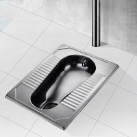 Perlengkapan Kamar Mandi Urinal Gantung Dinding Baja Tahan Karat SUS304 dengan Lapisan PVD untuk Proyek Toilet Umum Hotel Bandara.