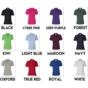Women 437WR Women's <b>Polo</b> <b>Shirt</b> <b>3</b> <b>Pack</b> Quick Dry Polyester Cotton Blend Sport Wear - Product Image 2