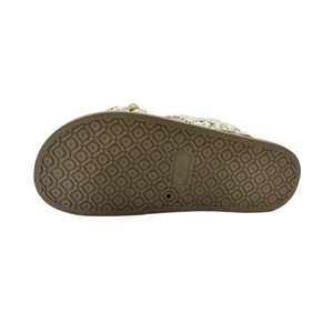 2026 Eliteshoes <span class=keywords><strong>Ciabatte</strong></span> Unisex Beige <span class=keywords><strong>con</strong></span> Fasce Incrociate Elastiche Intrecciate, Sandali Casual Versatili per Interni ed Esterni - Product Image 4