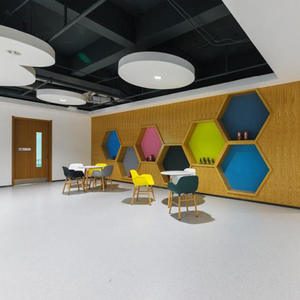 Modern 2mm Commercial Wear-Resisting <strong>PVC</strong> Vinyl <strong>Flooring</strong> Roll Anti-Slip for Hall Bedroom Office Apartment Use Hospitals - Product Image 2