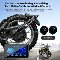 DashCam Motor Baru dengan Pelepasan Cepat 6.2 Inci Wireless CarPlay&Android Auto dengan WIFI IP67 Tahan Air untuk TPMS Opsional