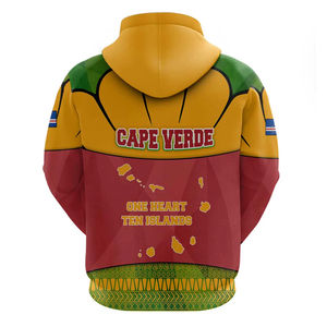 Sudadera con capucha <span class=keywords><strong>Cabo</strong></span> <span class=keywords><strong>Verde</strong></span> One Heart Ten Islands National Emblem Spirit Hoodies Suéteres Manga larga Invierno Otoño Trajes Ropa <span class=keywords><strong>de</strong></span> moda - Product Image 2