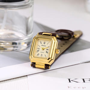 Montre pour femme <span class=keywords><strong>Tima</strong></span> Na Petite, style INS, rétro, carrée, élégante, bracelet en cuir, quartz, simple et élégante, pour étudiants, bureau - Product Image 5