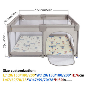 Venta directa de fábrica Soft Babi Infant Sports Arena Corral plegable para niños Playard Asda Corral para bebés Niños Bebé - Product Image 3