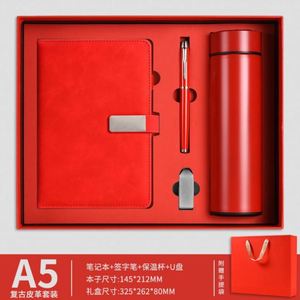 Sets de Regalo Corporativos al por Mayor: Cuaderno de Cuero, Bolígrafo y Botella de Agua, Personalizables, Caja de Regalo de Lujo con Agenda A5 y USB - Product Image 5