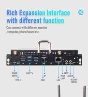 Ordinateur embarqué hautement compatible i3/i5/i7 12e/13e génération, Windows 10/11, Linux, 8 Go/16 Go + 512 Go/1 To, pour écran plat interactif