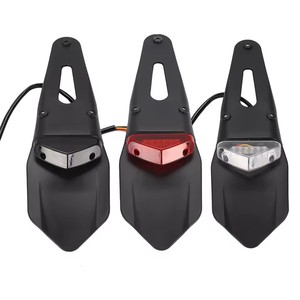 Lámpara de freno de luz trasera LED Universal para motocicleta, 12V, con guardabarros trasero, soporte para matrícula, para bicicleta todoterreno <span class=keywords><strong>Enduro</strong></span> - Product Image 1