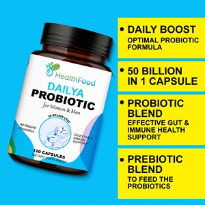 Factory Wholesales Healthcare Supplement Probiotics Capsules Contains Prebiotic <b>Blend</b> Support Overall Wellness Digestive Health - Product Image 6
