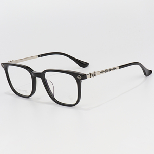 Gafas de Acetato de Marca de Lujo para Presbicia, Modelo 8293, Premium, Clásicas, Color Negro Transparente Gris, para Hombre y Mujer - Product Image 1