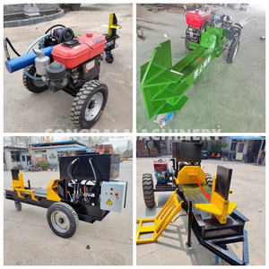 2023 Diesel hydraulique bois fendeur de bûches grand arbre racine souche fendage Cutter Machine <span class=keywords><strong>vis</strong></span> fendeur de bûches - Product Image 5