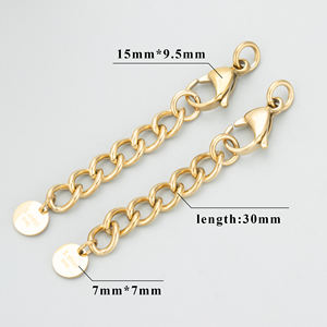 Bolsa de 4 Piezas de Fornituras para Joyería de Acero Inoxidable 316L MC37, Dijes sin Níquel para Fabricación de Collares y Cadenas de Extensión, Venta al por Mayor - Product Image 6