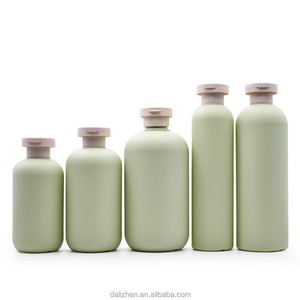 200ml 300ml 500ml nouveau design bouteilles de <span class=keywords><strong>shampoing</strong></span> givré bouteille de lotion verte bouteille de cosmétique - Product Image 3