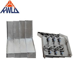 KWLID Cache soufflet télescopique en acier au carbone haute vitesse avec âme en acier inoxydable pour la protection des guides de machine de fraisage à <span class=keywords><strong>portique</strong></span> CNC - Product Image 4