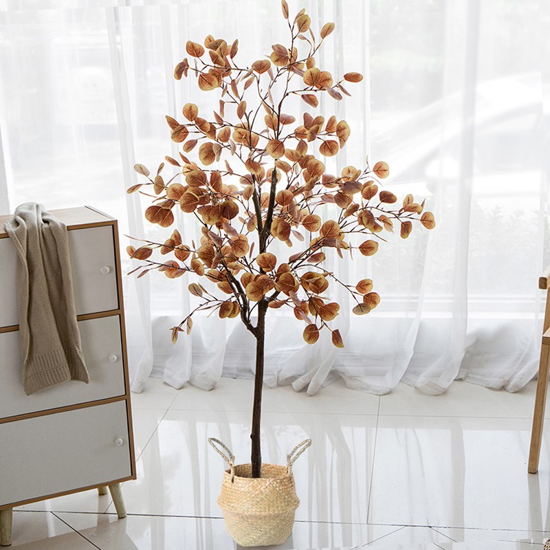 Eucalipto de otoño de 1,6 m con cesta