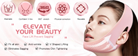 Promotion : Bandeau amincissant pour le visage et mentonnière anti-ronflement, effet lifting en V, pour hommes et femmes