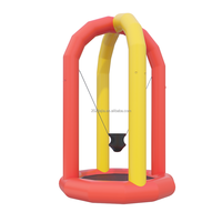 Trampoline à l'élastique souple gonflable en PVC hermétique durable Offre Spéciale jeu de sport de carnaval avec ceinture de sécurité