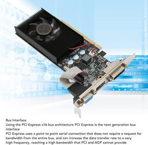 210 Single PC Video Card 1GB DDR5 DirectX 6 PCI for DVI VGA Interface 2/4GB GDDR5 Fan Cooler New for <b>Workstation</b> Use - Product Image 2