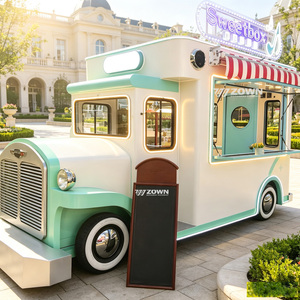 Chariot de restauration mobile électrique avec un design luxueux et tendance et deux éviers pour les petits projets de restauration de rue - Product Image 1