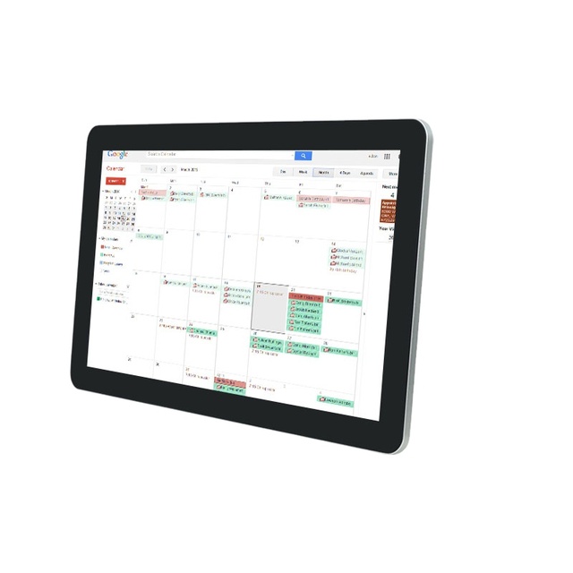 TouchWo 15.6 -27 Inch Touchscreen Calendar Digital Smart Whiteboard Calendar Time Schedule Built in Speakers Wall Mount Bracket