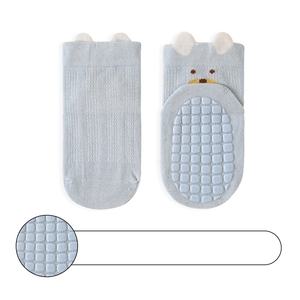 Chaussettes bébé antidérapantes en coton peigné 2026, motif animal, respirantes, maille sans couture, vente en gros - Product Image 5