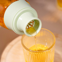 Bouteille en verre transparente vide de 600 ml pour jus de fruits et thé froid de qualité alimentaire, personnalisable avec logo