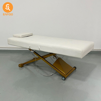 Lit de spa électrique en vente chaude, tables de massage, lits réglables en hauteur, chauffés, en mousse à mémoire de forme, en cuir PU pour les meubles de salon de beauté et de spa
