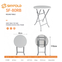 Table pliante portable de camping, robuste, pour usage commercial, buffet, restauration, extérieur, vente en gros directe d'usine