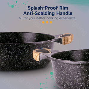 Cacerola de pasta antiadherente de aluminio fundido grueso de múltiples capas para Cocinar en casa - Product Image 6