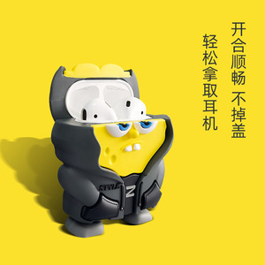 3D hình dạng phim hoạt hình Silicone Tai nghe bìa cho 1 2 3 <span class=keywords><strong>4</strong></span> Pro Minion AirPods trường hợp - Product Image 4