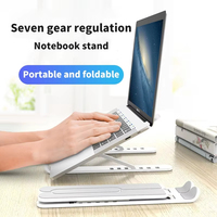 Support universel pour tablette et ordinateur portable, pliable, réglable, 7 niveaux, ABS et silicone, portable