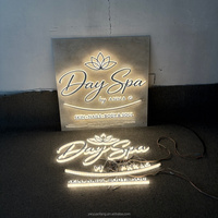 Panneau d'affichage LED mural extérieur personnalisé, logo 3D, éclairage LED rétroéclairé, lettres en relief