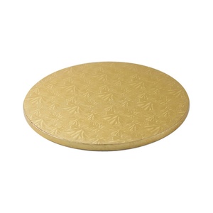 Wholesale Thick Food Grade Paper White Cake Boards Gold 3mm Cake Drums - Product Image 3