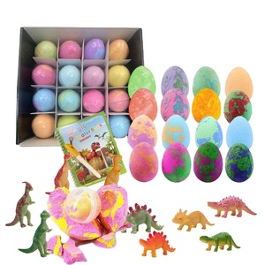 Ensemble <span class=keywords><strong>de</strong></span> bain œuf <span class=keywords><strong>de</strong></span> dinosaure végétalien écologique avec logo personnalisé, 16 pièces, <span class=keywords><strong>boules</strong></span> <span class=keywords><strong>de</strong></span> sel <span class=keywords><strong>de</strong></span> bain colorées hydratantes et relaxantes pour enfants, idéal pour les voyages - Product Image 1