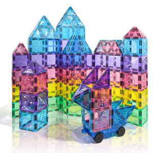 100 Piezas de Bloques Magnéticos 3D, Juego de Construcción Creativo STEM, Juguetes Educativos de Construcción Magnética para Bebés y Niños, Idea de Regalo - Product Image 1