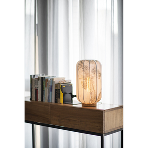 Handmade Pine Tree Painting Fabric Table Lamp E27 LED Eye Caring Bedside Study <b>Lighting</b> - Product Image 2